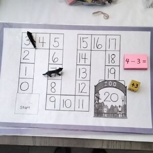 Addition/subtraction Zoo Game